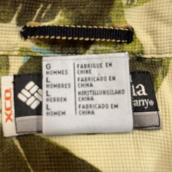 šCOLUMBIA XCO Silk Tropical Escape Palm Short Sleeve Hawaiian Shirt - Picture 9 of 12